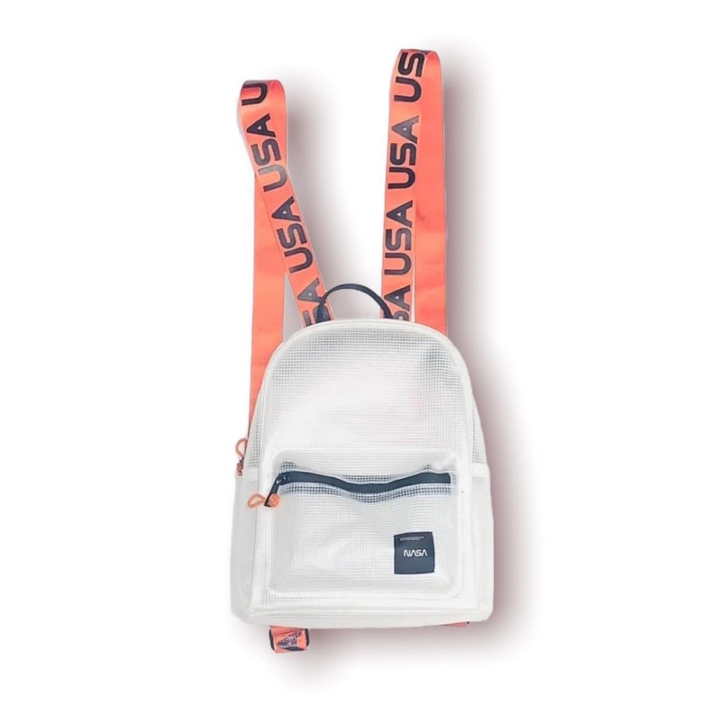Forever 21 White NASA Semi-transparent Backpack